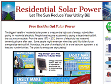 Tablet Screenshot of freeresidentialsolarpower.com